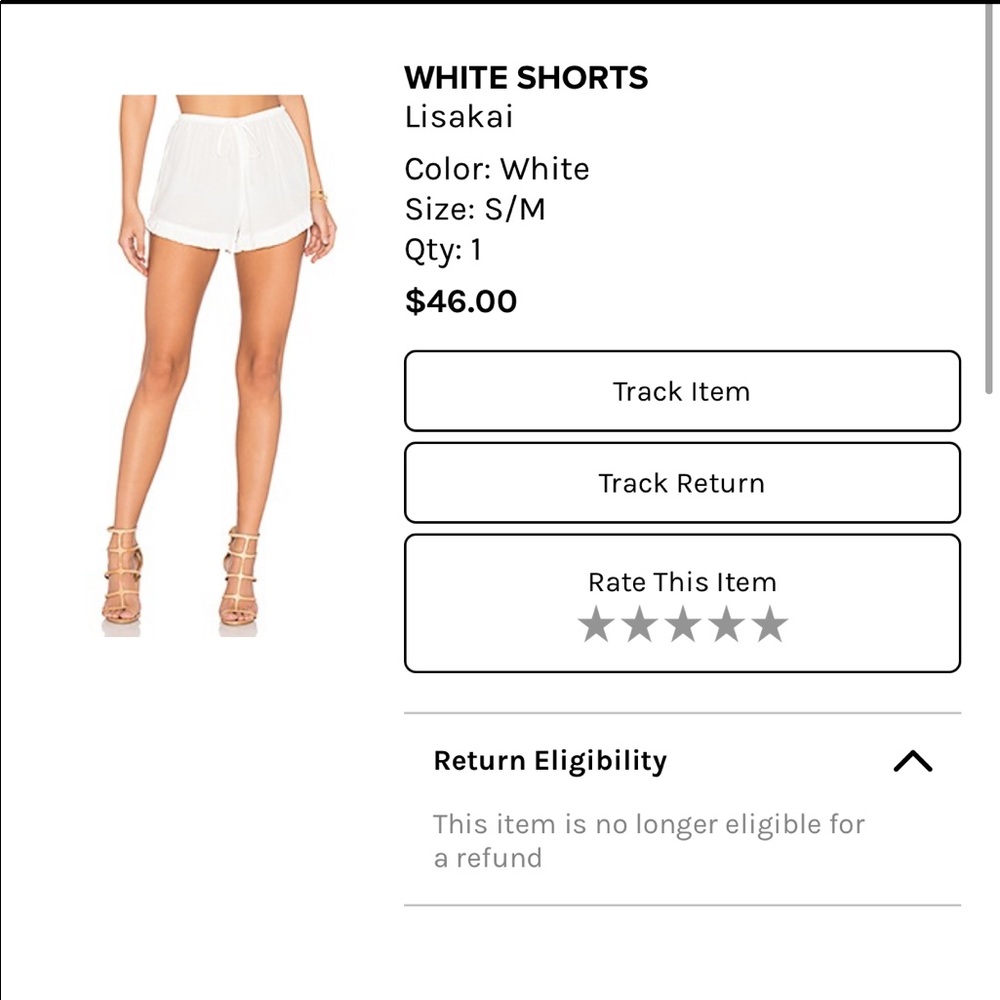 Lisakai White Shorts